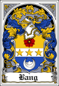 Danish Coat of Arms Bookplate for Bang
