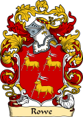 English or Welsh Family Coat of Arms (v.23) for Rowe