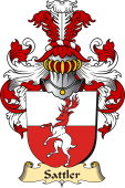 v.23 Coat of Family Arms from Germany for Sattler