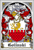 Polish Coat of Arms Bookplate for Golinski