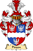 English Coat of Arms (v.23) for the family Pinson or Pynson