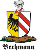 German shield on a mount for Bethmann