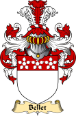 English Coat of Arms (v.23) for the family Bellet
