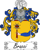 Araldica Italiana Coat of arms used by the Italian family Bracci
