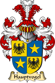v.23 Coat of Family Arms from Germany for Hauptvogel