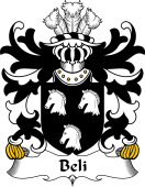 Welsh Coat of Arms for Beli (of Cegidfa, Montgomeryshire)