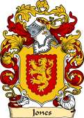 English or Welsh Family Coat of Arms (v.23) for Jones