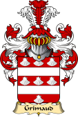 French Family Coat of Arms (v.23) for Grimaud