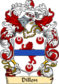 English or Welsh Family Coat of Arms (v.23) for Dillon (Ref Berry)