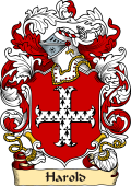 English or Welsh Family Coat of Arms (v.23) for Harold (Ref Berry)