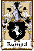 German Coat of Arms Wappen Bookplate  for Rumpel
