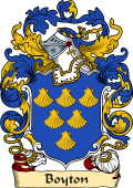 English or Welsh Family Coat of Arms (v.23) for Boyton