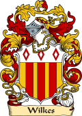 English or Welsh Family Coat of Arms (v.23) for Wilkes