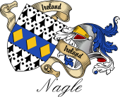 Sept (Clan) Coat of Arms from Ireland for Nagle