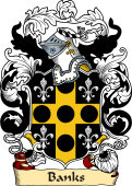 English or Welsh Family Coat of Arms (v.23) for Banks