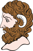 Gods and Goddesses Clipart image: Jupiter (bust)