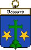 French Coat of Arms Badge for Bossard
