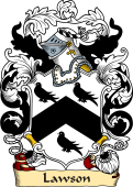 English or Welsh Family Coat of Arms (v.23) for Lawson