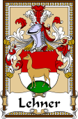 German Coat of Arms Wappen Bookplate  for Lehner
