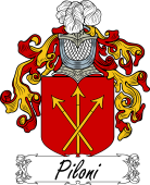 Araldica Italiana Coat of arms used by the Italian family Piloni