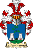 v.23 Coat of Family Arms from Germany for Laubenheimer