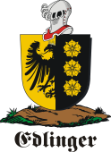 German shield on a mount for Edlinger