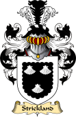 English Coat of Arms (v.23) for the family Strickland