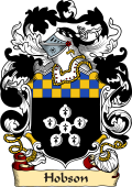 English or Welsh Family Coat of Arms (v.23) for Hobson