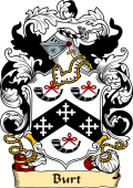 English or Welsh Family Coat of Arms (v.23) for Burt