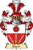 v.23 Coat of Family Arms from Germany for Doerr