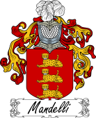 Araldica Italiana Coat of arms used by the Italian family Mandelli