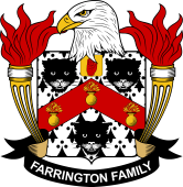 Coat of arms used by the Farrington family in the United States of America