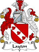 English Coat of Arms for the family Layton II