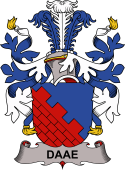 Coat of arms used by the Danish family Daae