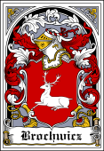 Polish Coat of Arms Bookplate for Brochwicz