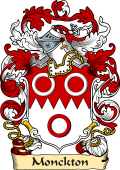 English or Welsh Family Coat of Arms (v.23) for Monckton