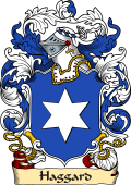 English or Welsh Family Coat of Arms (v.23) for Haggard (Ref Berry)