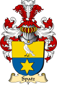 v.23 Coat of Family Arms from Germany for Spatz