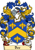 English or Welsh Family Coat of Arms (v.23) for Bee