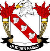 Coat of arms used by the Glidden family in the United States of America