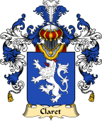 French Family Coat of Arms (v.25) Claret