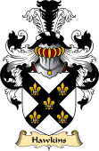 English Coat of Arms (v.23) for the family Hawkins