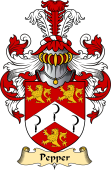 English Coat of Arms (v.23) for the family Pepper