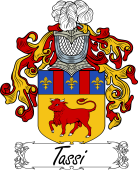Araldica Italiana Coat of arms used by the Italian family Tassi