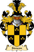 English Coat of Arms (v.23) for the family Simeon