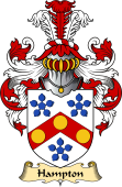 English Coat of Arms (v.23) for the family Hampton