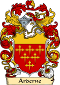 English or Welsh Family Coat of Arms (v.23) for Arderne (1553)