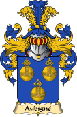 French Family Coat of Arms (v.23) for Aubigné