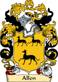 English or Welsh Family Coat of Arms (v.23) for Allen
