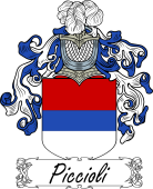 Araldica Italiana Coat of arms used by the Italian family Piccioli